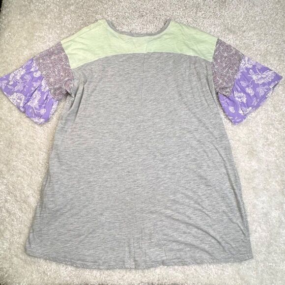 UMGEE Boho Sleeve Knit Dress Gray Pockets - Picture 2 of 7